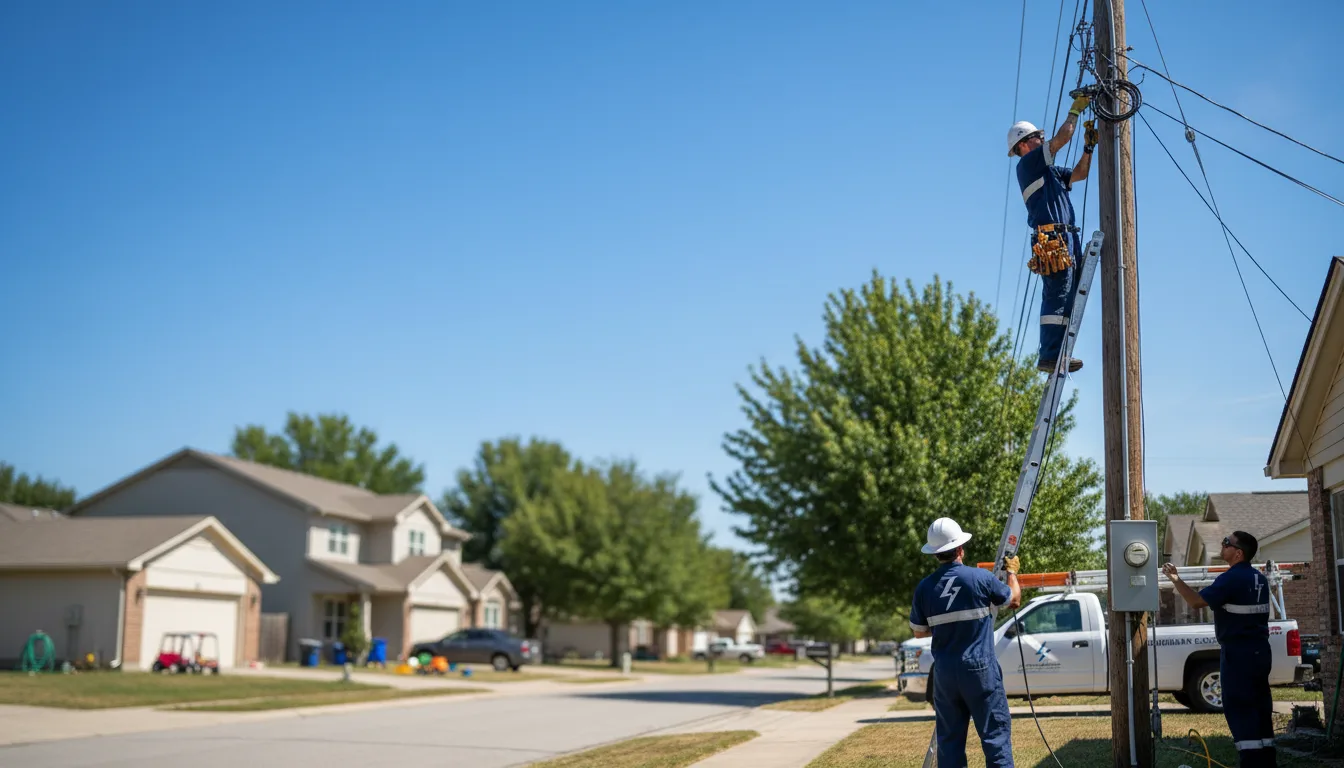 Residential electrician providing installation services in Millbrook, AL